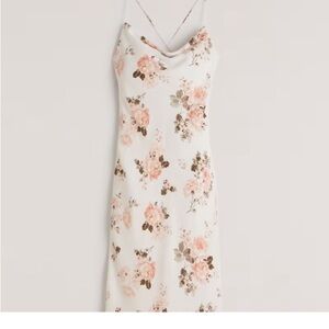 Abercrombie & Fitch Cowl Neck Slip Midi Dress NWT